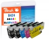 Peach Tintenpatrone schwarz kompatibel zu  Brother LC-424